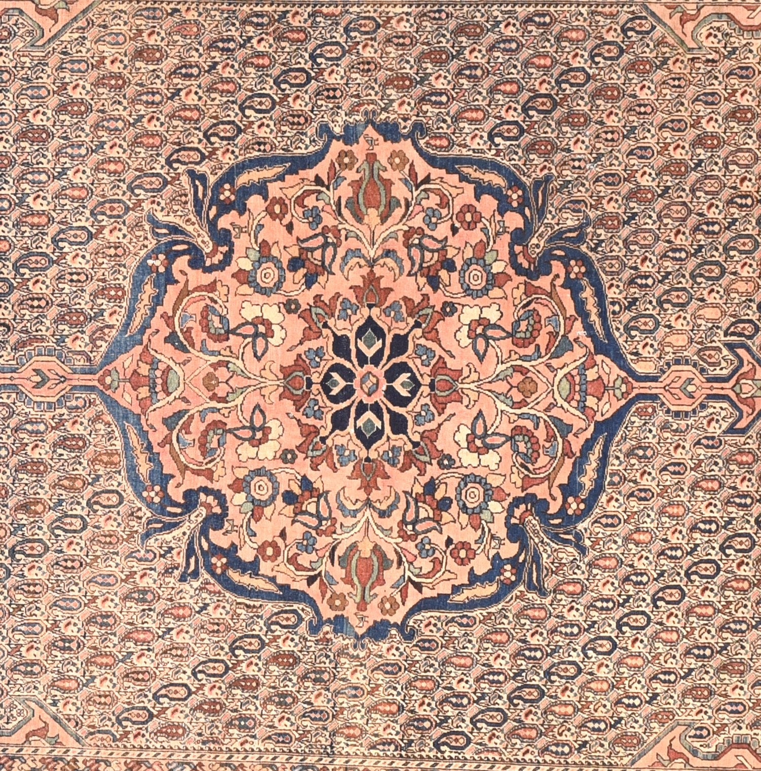 Antique Farahan Sarouk Persian Rug