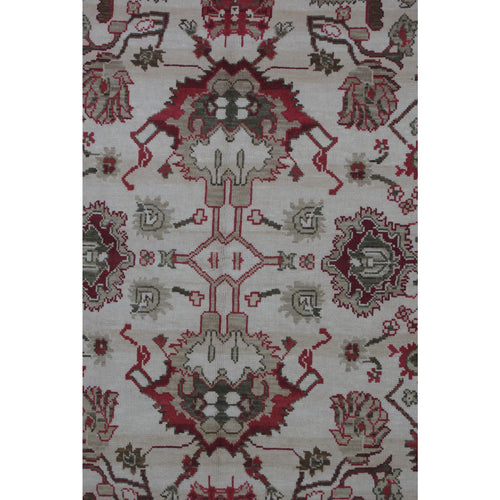 Turkish Oushak Design Hand Woven Wool Rug - 6' X 9'