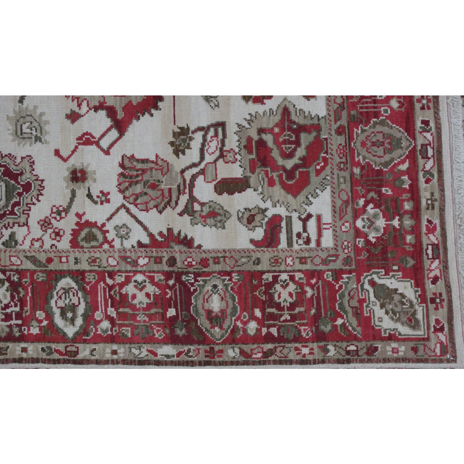 Turkish Oushak Design Hand Woven Wool Rug - 6' X 9'