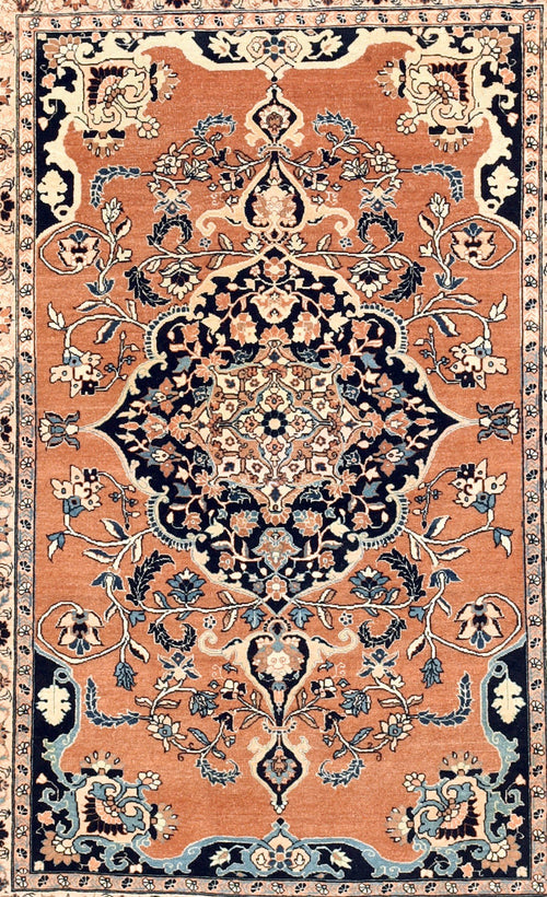 Antique Tabriz Haji Jalili Persian Area Rug
