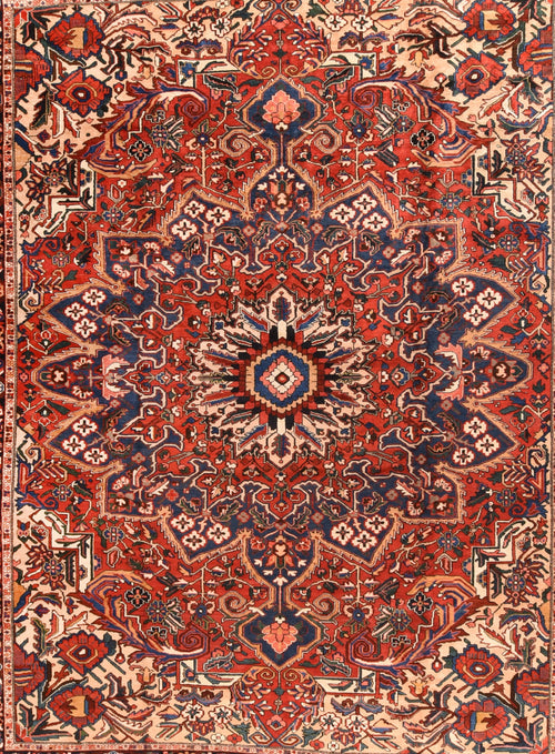 Semi Rust Fine Persian Bakhtiari Area Rug