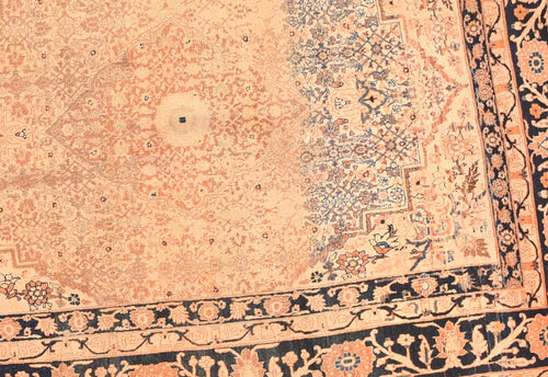 Antique Tabriz Haji Jalili Persian Area Rug