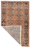 Antique Mohtasham Kashan Persian Area Rug