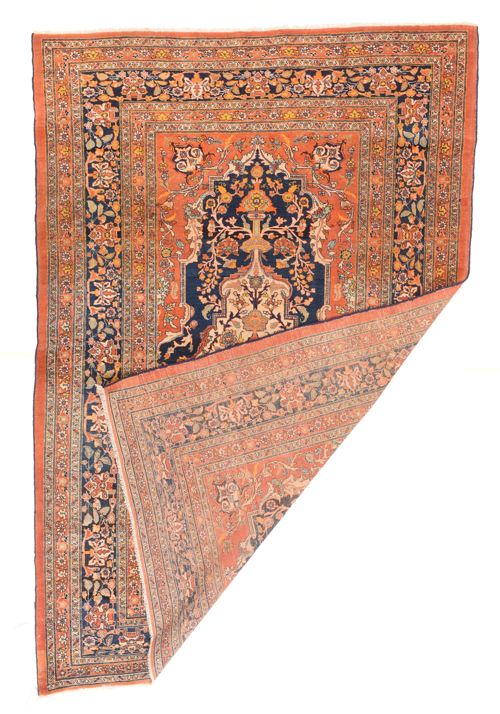 Antique Tabriz Haji Jalili Persian Area Rug