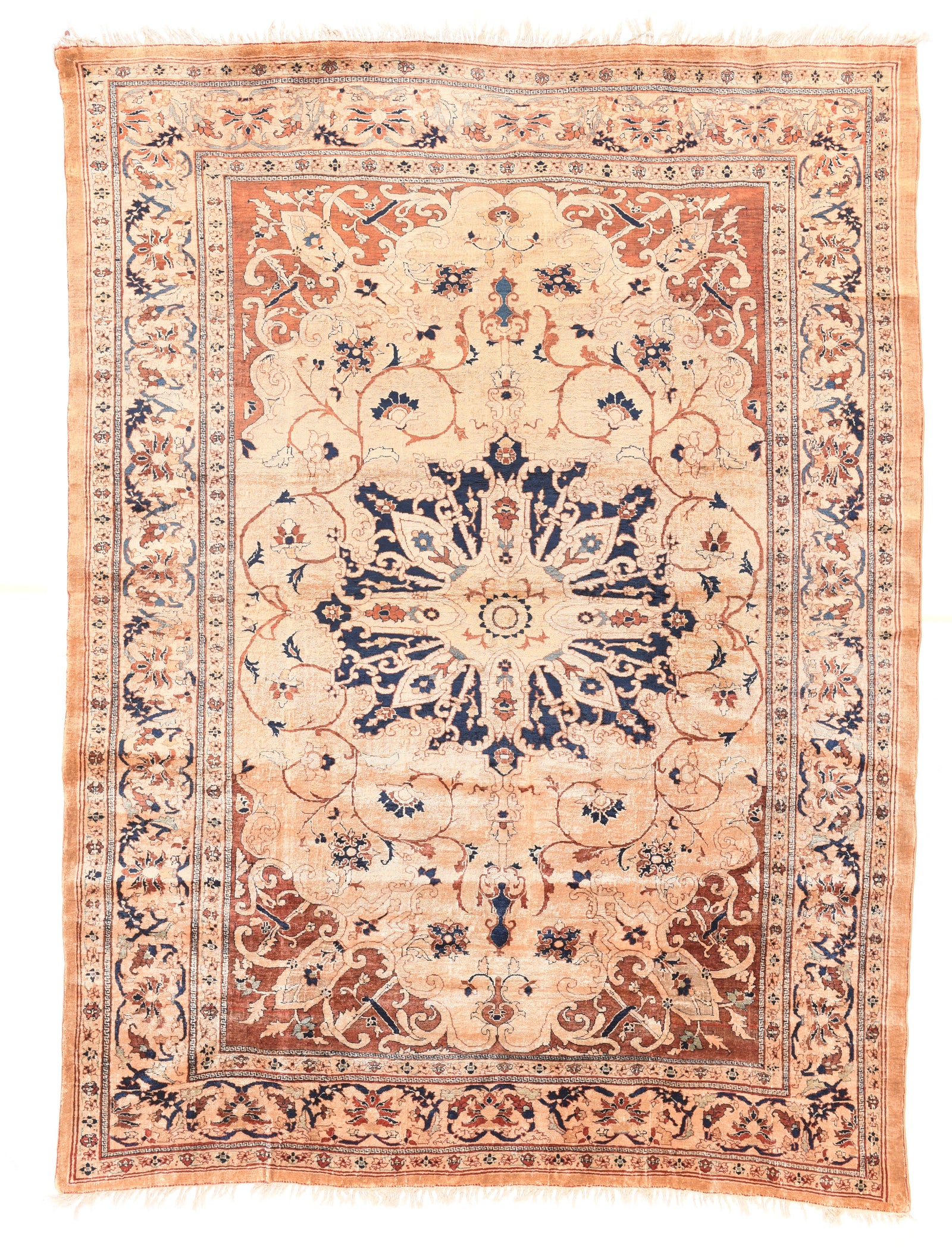 Antique Red Heriz Persian Area Rug