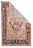 Antique Mohtasham Kashan Persian Area Rug