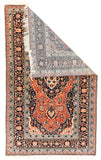 Antique Mohtasham Kashan Persian Area Rug