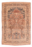 Antique Red Tabriz Haji Jalili Persian Area Rug