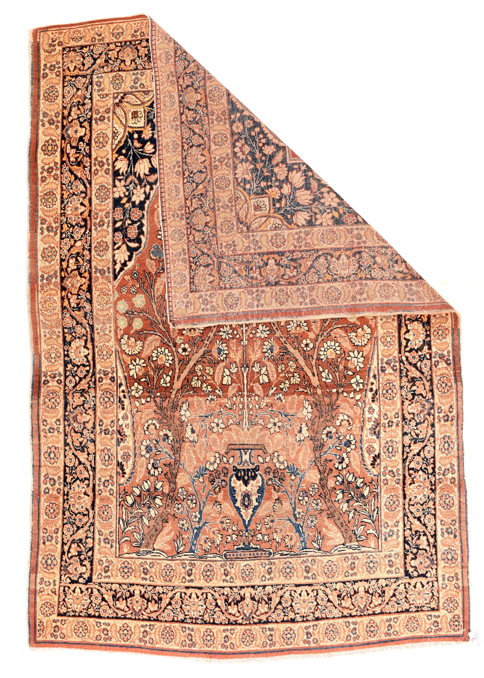 Antique Tabriz Haji Jalili Persian Area Rug
