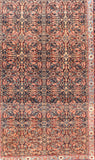 Antique Mohtasham Kashan Persian Area Rug