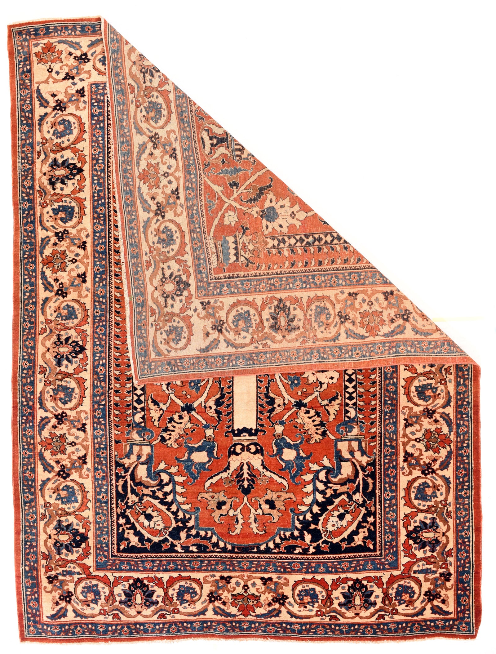 Antique Tabriz Haji Jalili Persian Area Rug