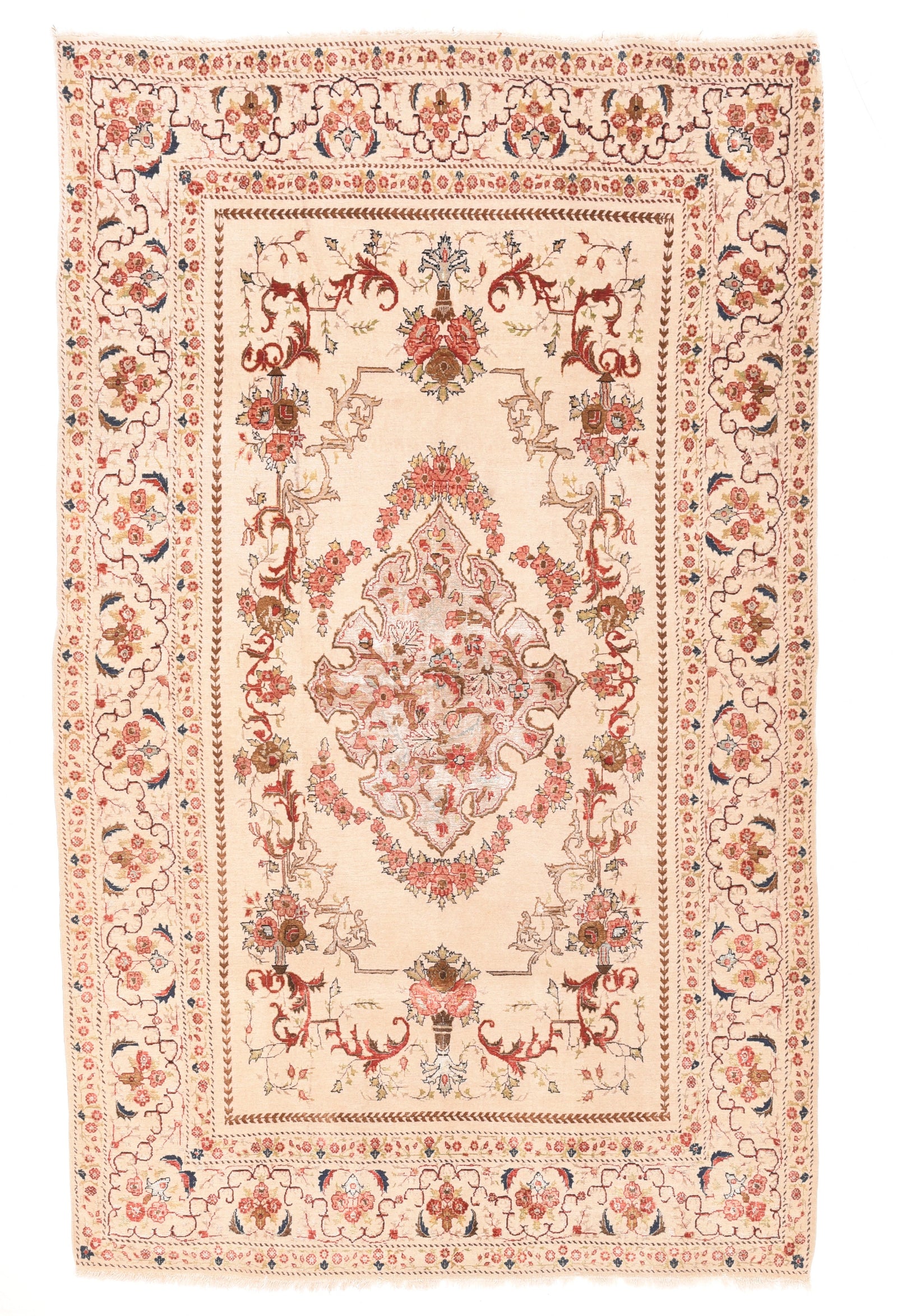 Semi Antique Red Tehran Persian Area Rug