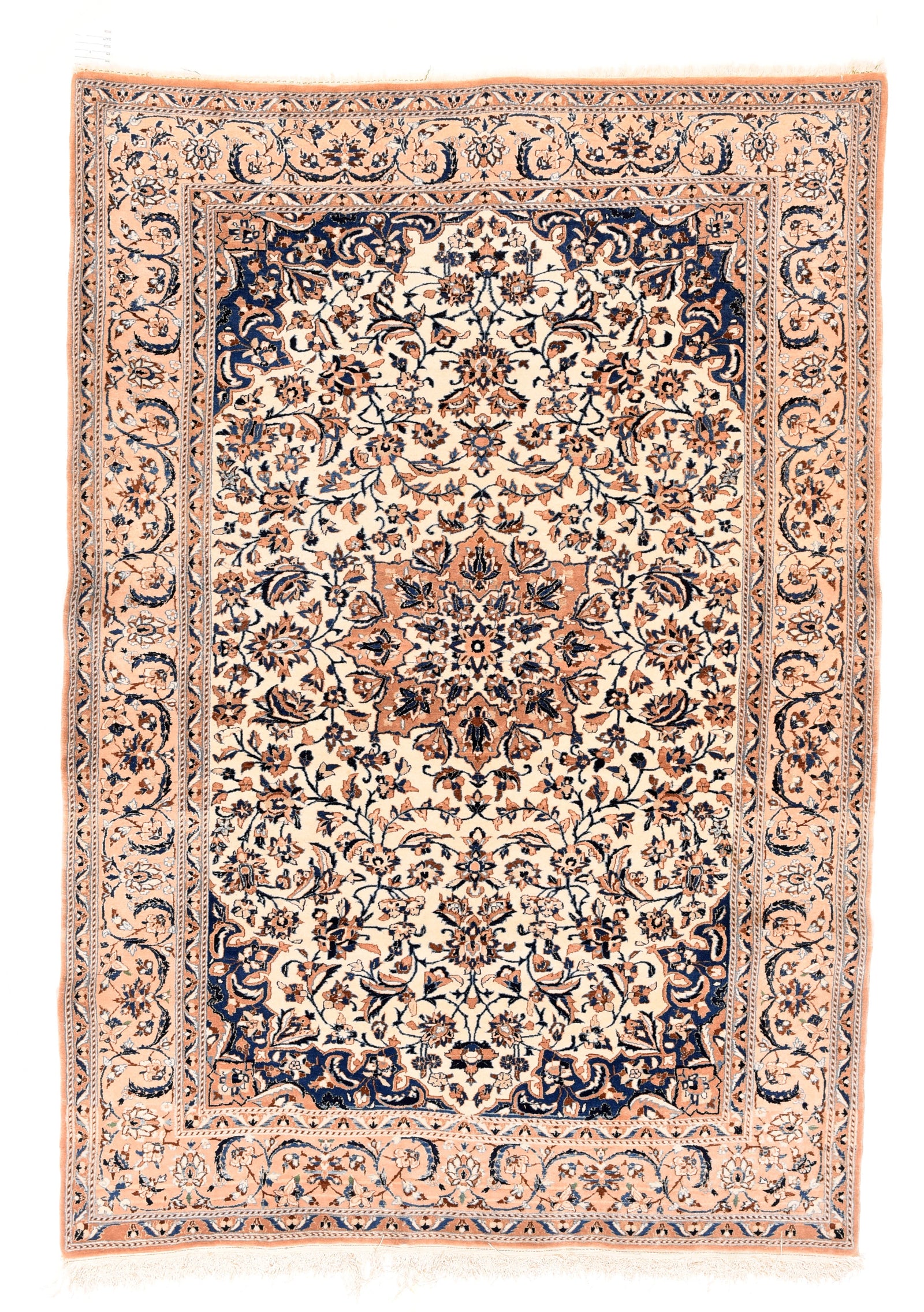Excellent Ivory Nain Persian Area Rug