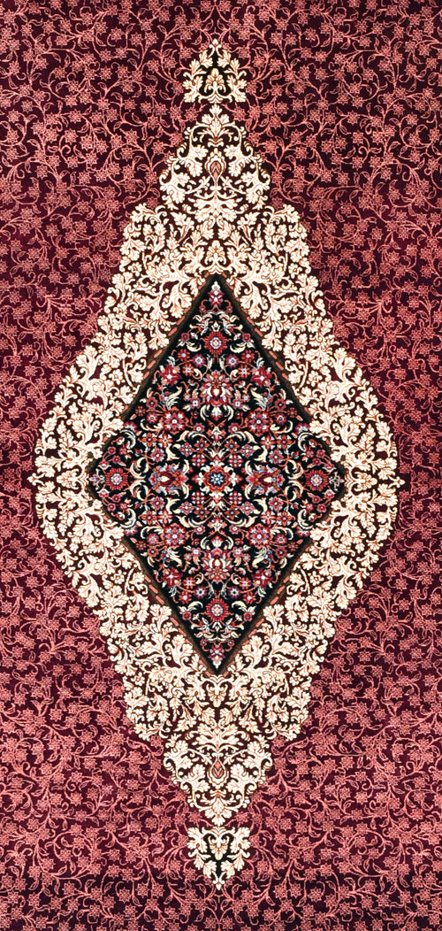 Excellent Qum Jamshidi Persian Area Rug