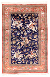 Excellent Red Qum Persian Area Rug
