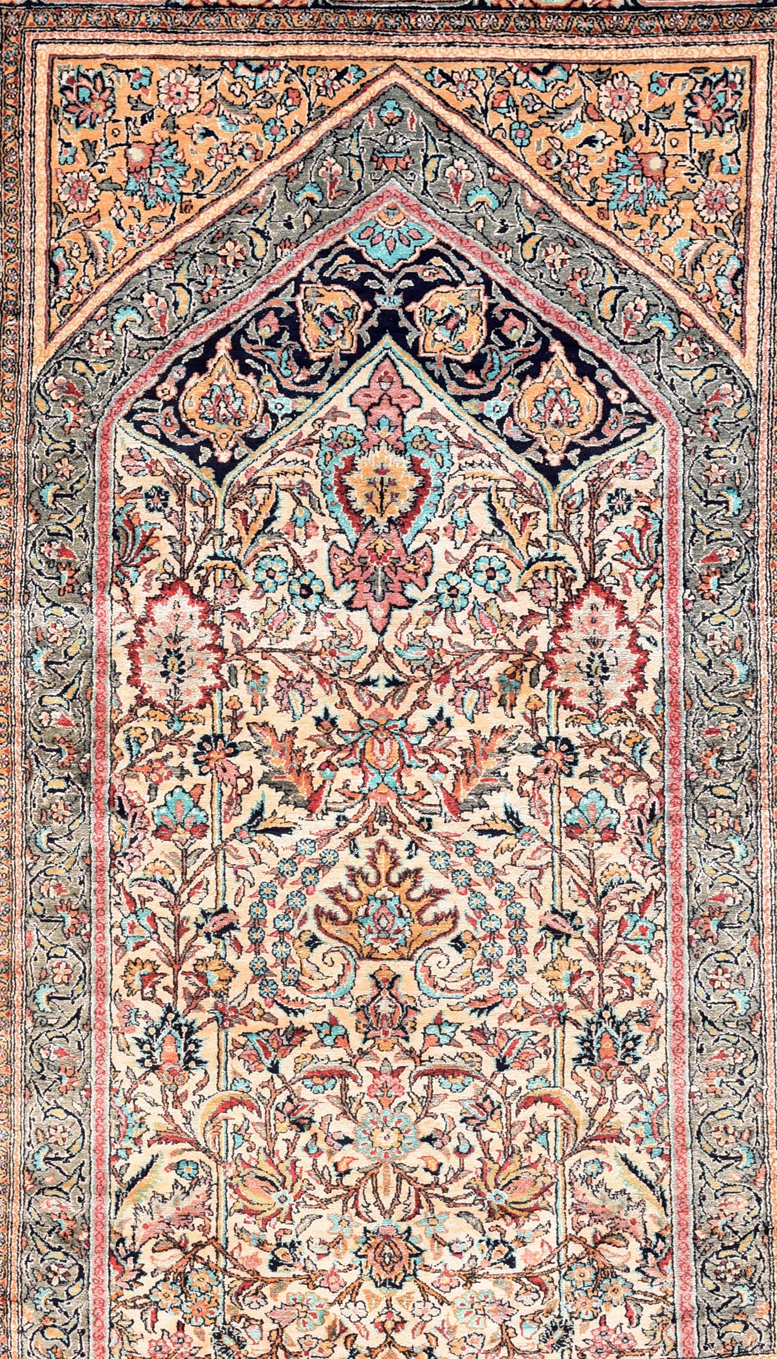 Excellent Qum Persian Area Rug