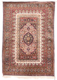 Excellent Red Qum Persian Area Rug