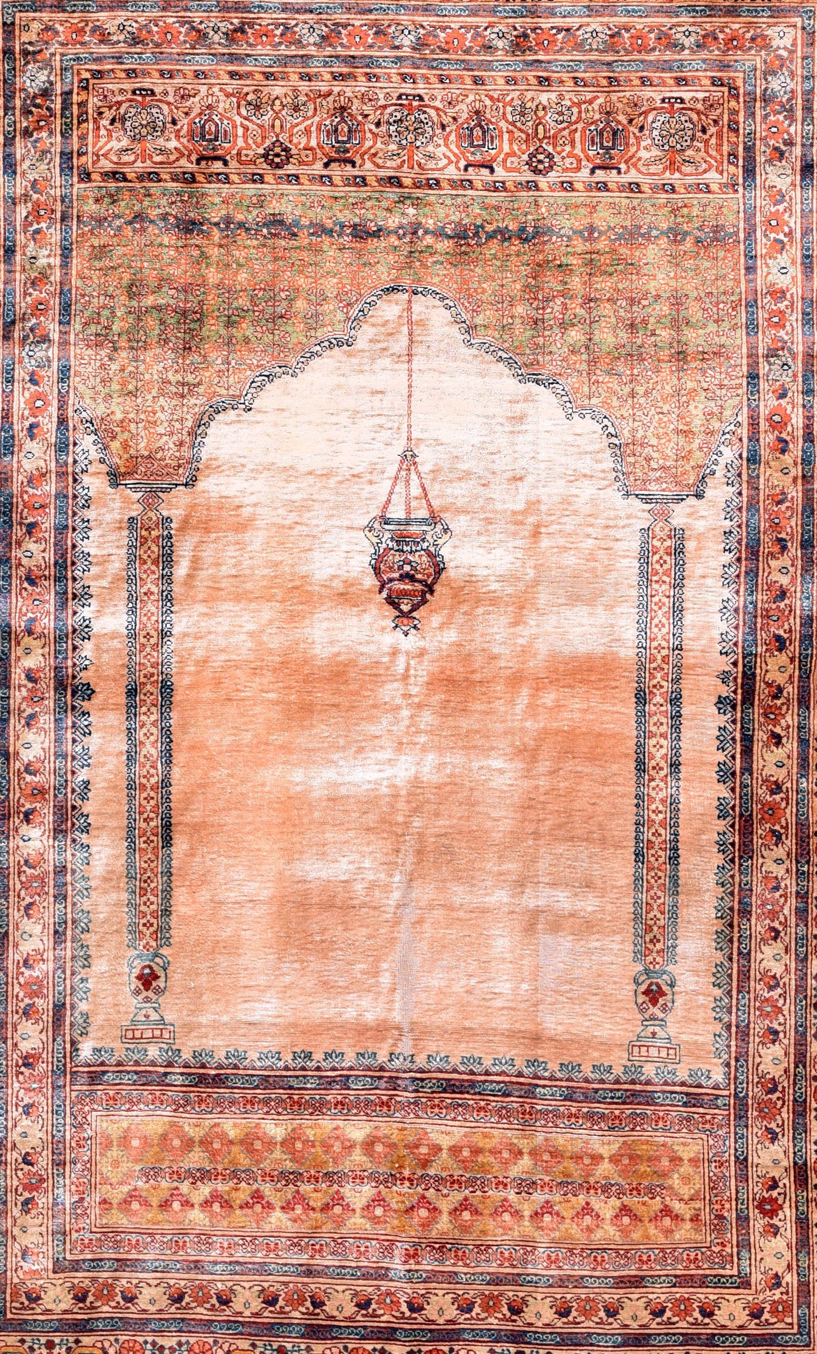 Antique Tabriz Persian Area Rug