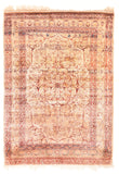 Antique Beige Tabriz Haji Jalili Persian Area Rug