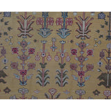 Soumak Design Hand Woven Wool Rug - 6' X 9'