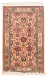 Antique Ivory Hereke Turkish Area Rug