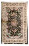 Excellent Rose Qum Persian Area Rug