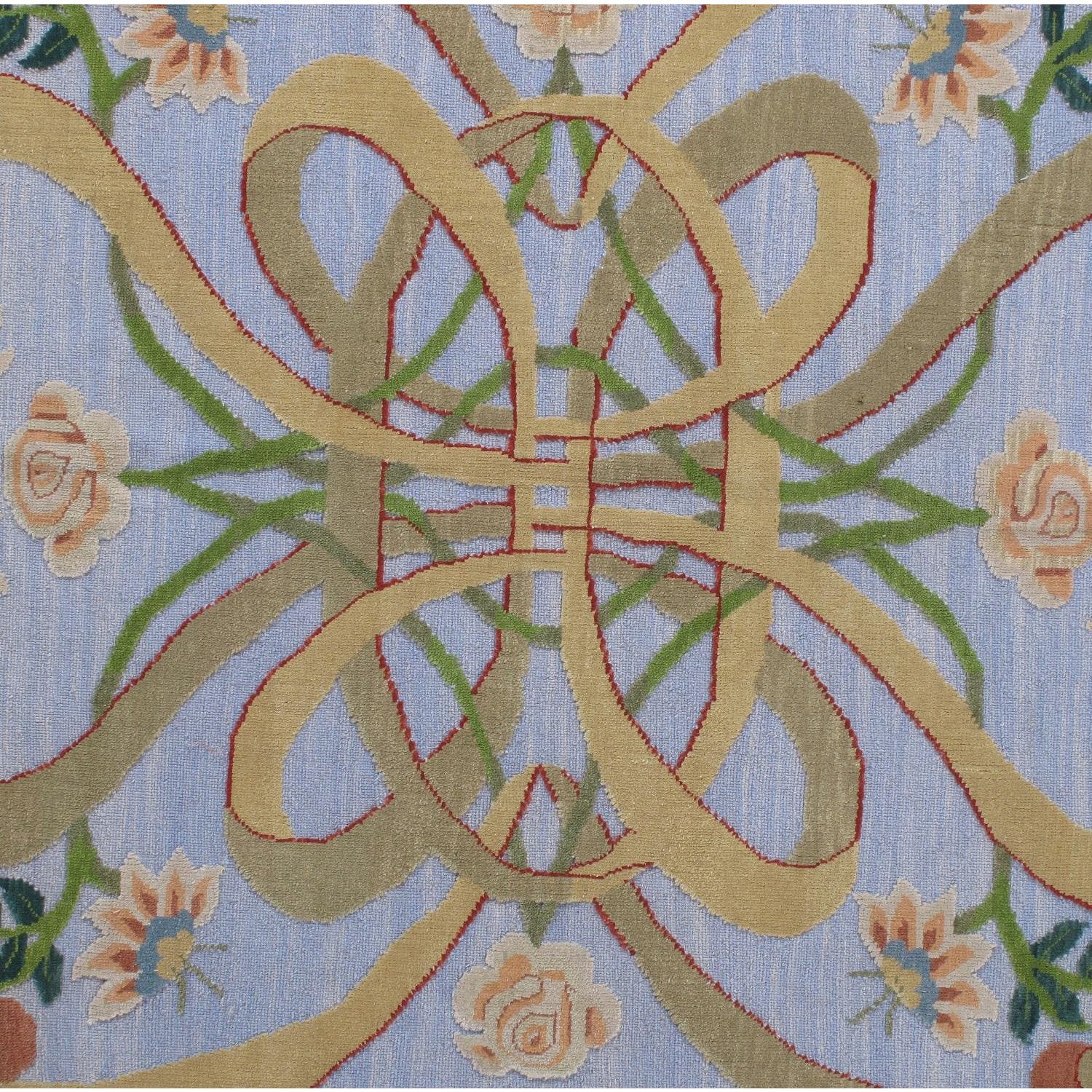 Soumak Design Hand Woven Wool Rug - 8' x 10'