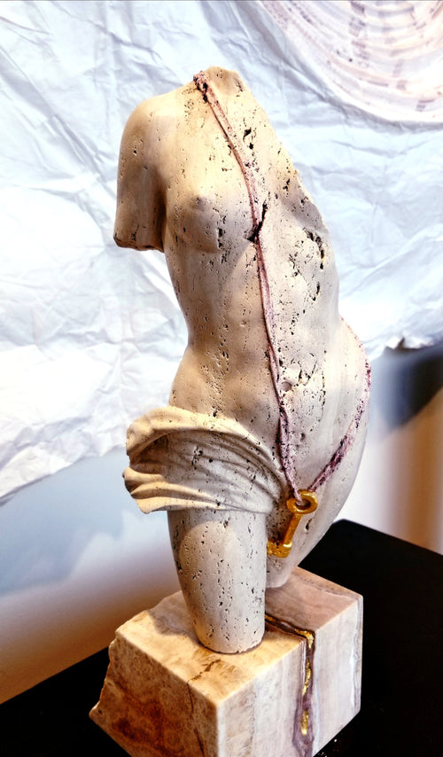 Sogno di Pace. Travertine Marble Sculpture. Price by request.