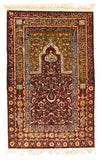 Antique Red Hereke Turkish Area Rug