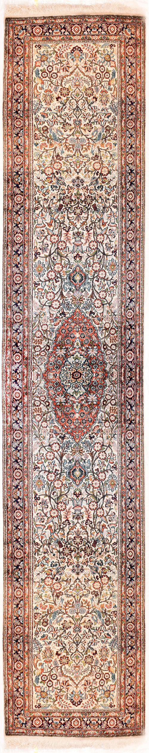 Excellent Brown Kashmiri Indian Area Rug