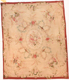 Antique Beige Aubusson-Beauvais French Tapestry Area Rug