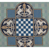 Soumak Design Hand Woven Wool Rug - 6' X 9'