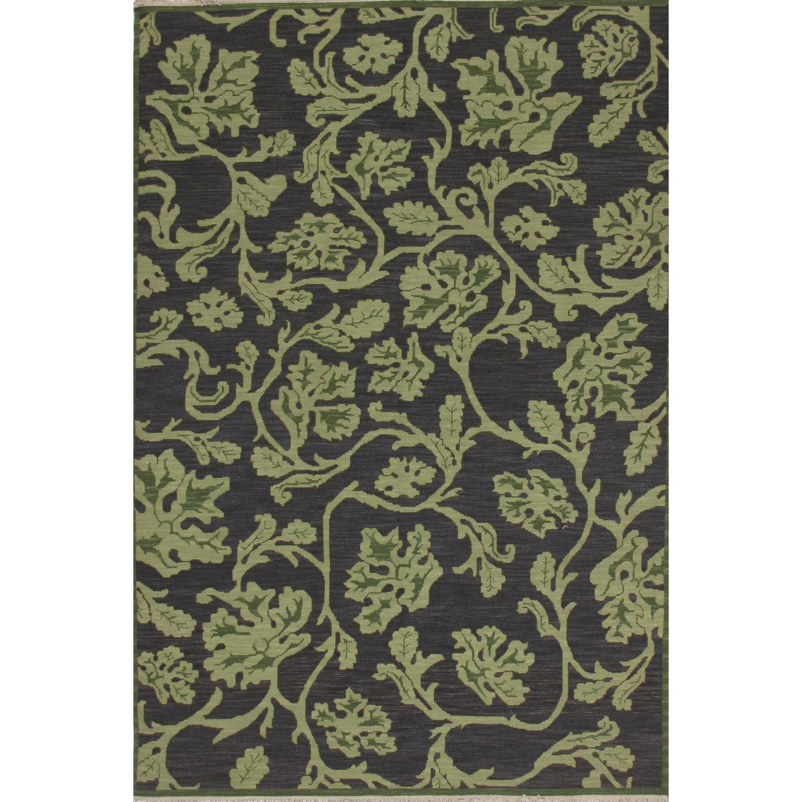 Soumak Design Hand Woven Wool Rug - 6' X 9'