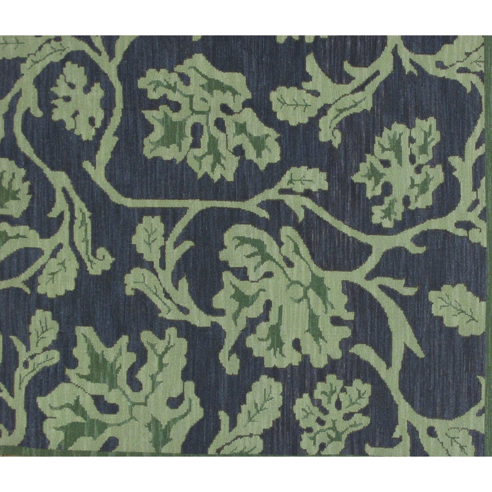 Soumak Design Hand Woven Wool Rug - 6' X 9'