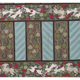 Soumak Design Hand Woven Wool Rug - 6' X 9'