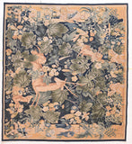 Vintage Green French Pictorial Tapestry Area Rug