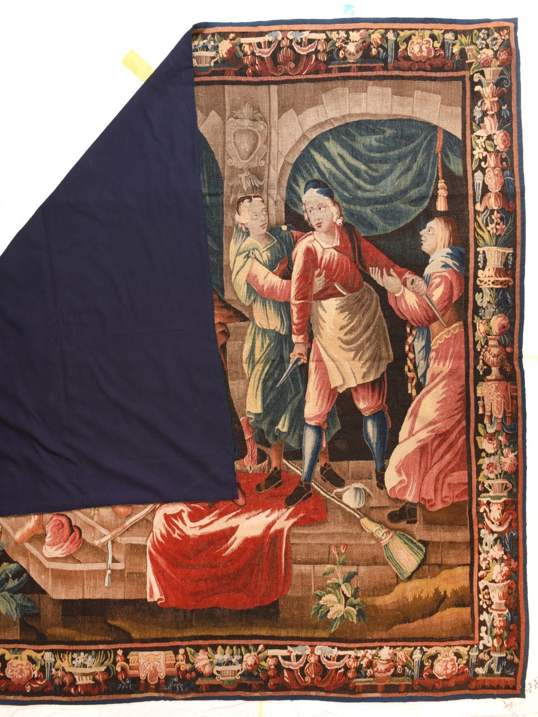 Antique French Tapestry Don Quixote