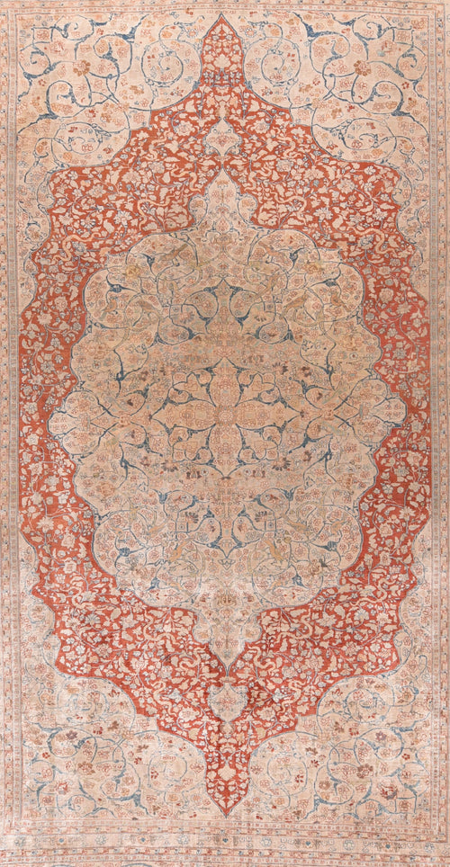 Antique Tabriz Haji Jalili Persian Area Rug