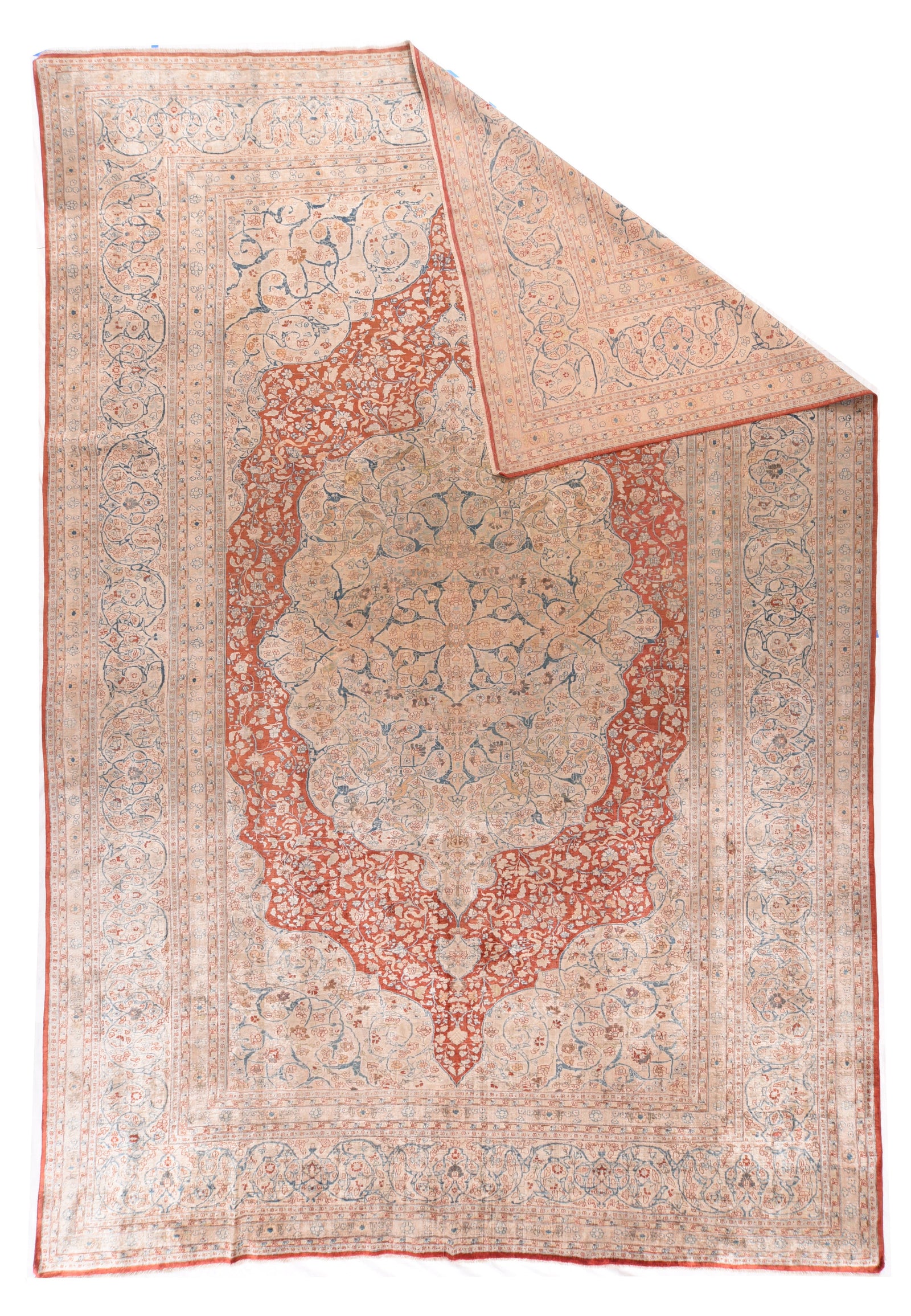 Antique Tabriz Haji Jalili Persian Area Rug