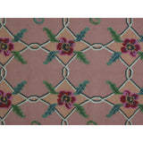 Soumak Design Hand Woven Wool Rug - 6' X 9'