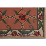Soumak Design Hand Woven Wool Rug - 6' X 9'