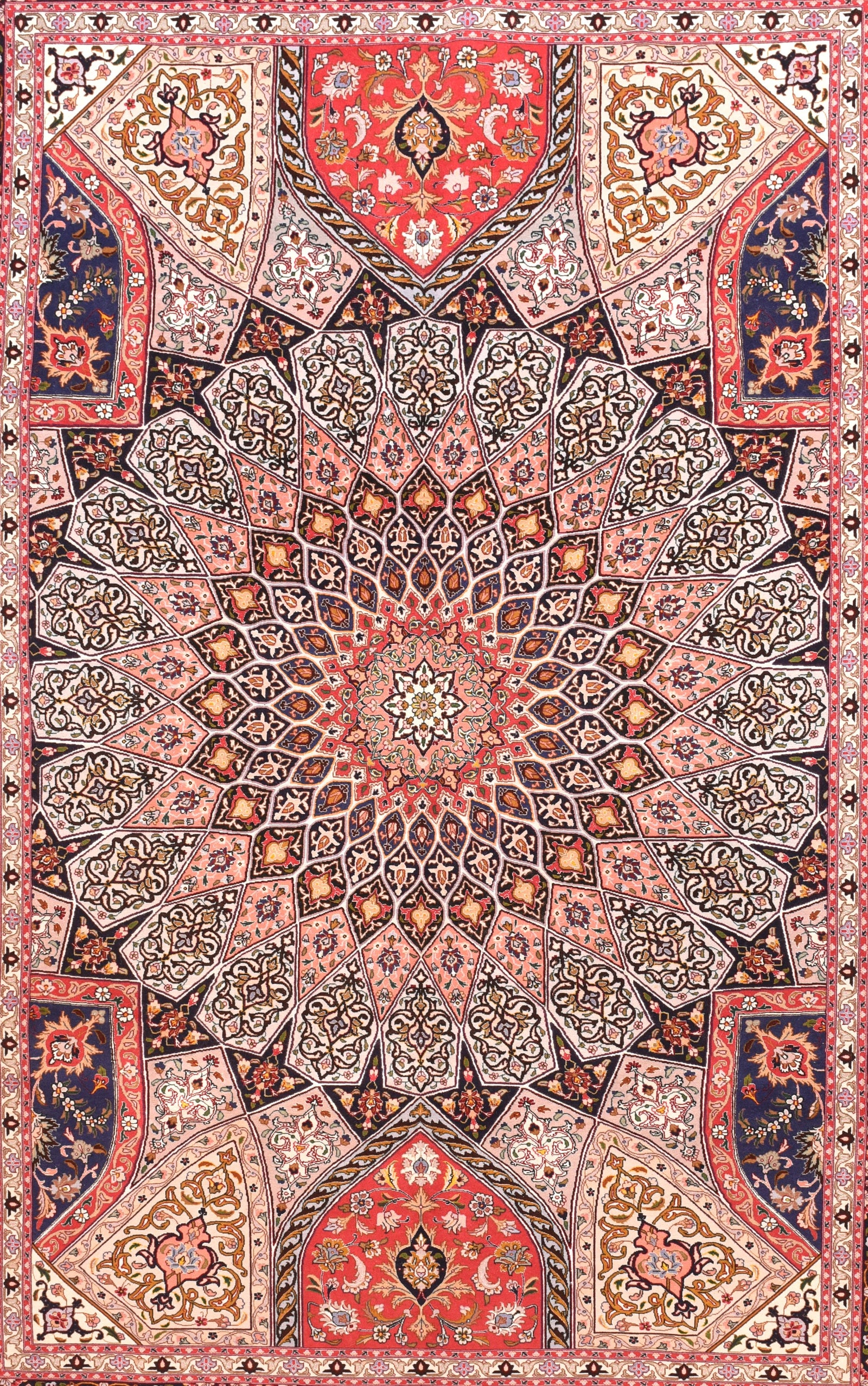 Vintage Persian Tabriz Area Rug