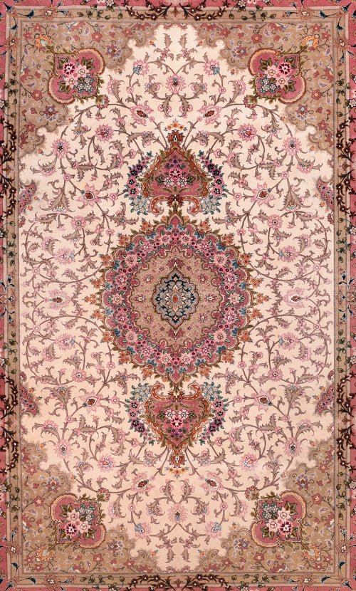 Vintage Persian Tabriz Area Rug