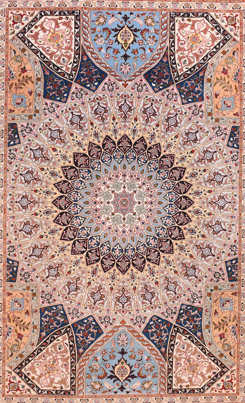 Vintage Persian Tabriz Area Rug