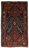 Antique Red Qashqai/Kashkai Persian Area Rug