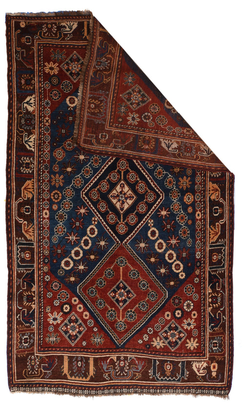 Antique Qashqai/Kashkai Persian Area Rug