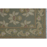 Soumak Design Hand Woven Wool Rug - 6' X 9'