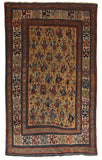Antique Mustered Caucasian Russian Area Rug