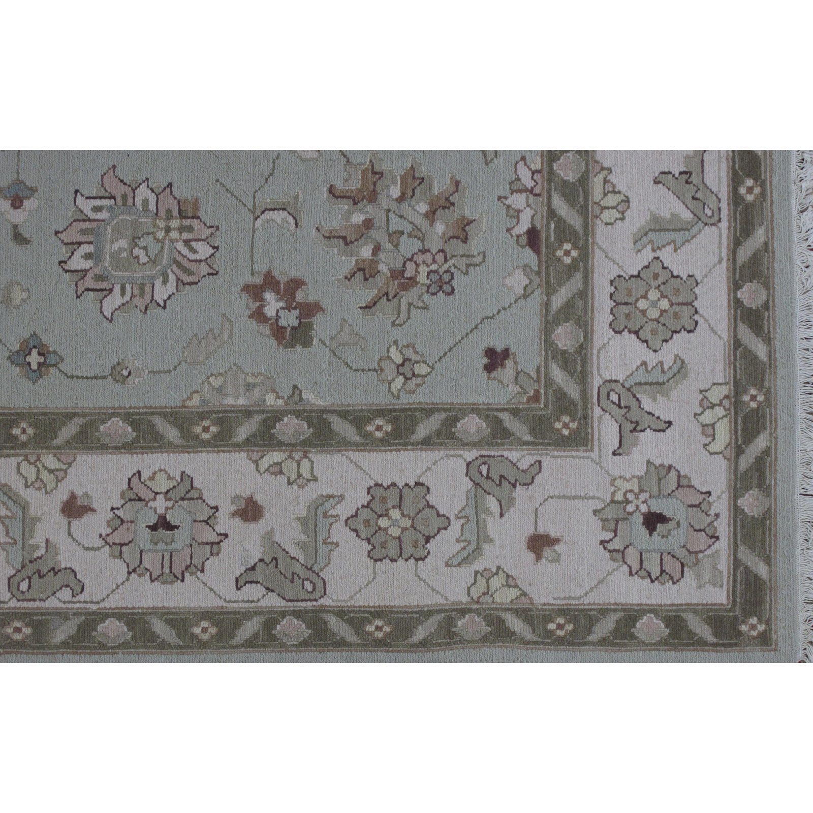 Soumak Design Hand Woven Wool Rug - 6' X 9'