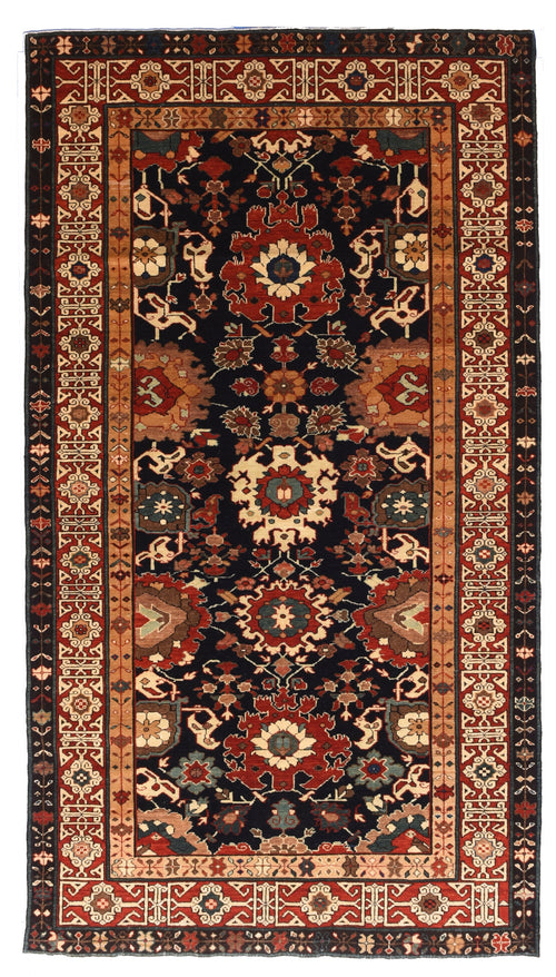 Vintage Red Shrivan Russian Area Rug